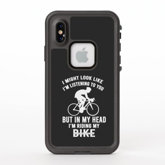私の頭の中で自転車Tシャツに乗って LifeProof iPhoneケース (裏面)