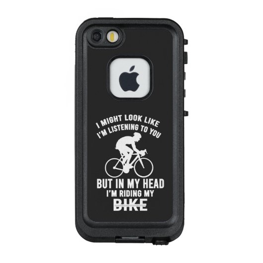 私の頭の中で自転車Tシャツに乗って LifeProof iPhoneケース (裏面)