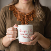 私の頭の中に入るパーソナライズされた コーヒーマグカップ