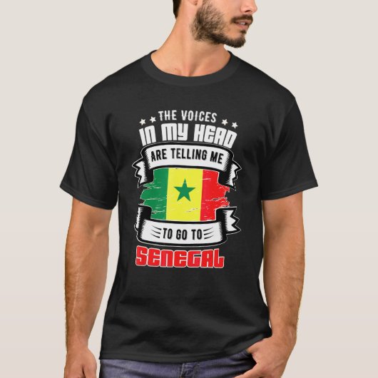 私の頭の中のセネガル Tシャツ (正面)
