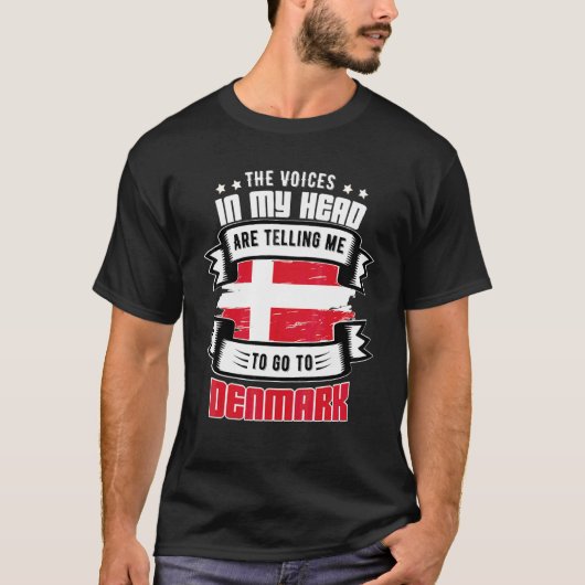 私の頭の中のデンマーク Tシャツ (正面)