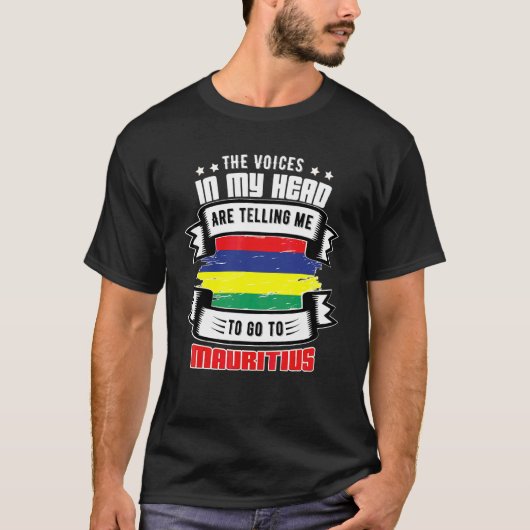 私の頭の中のモーリシャス Tシャツ (正面)