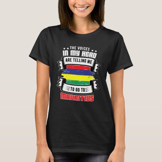 私の頭の中のモーリシャス Tシャツ (正面)