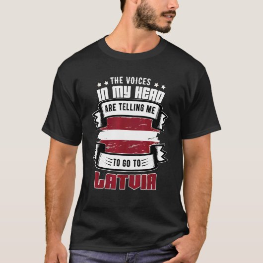 私の頭の中のラトビア Tシャツ (正面)