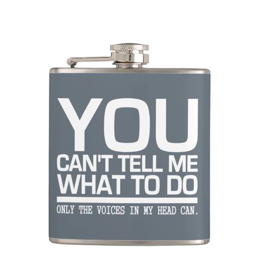 私の頭の中の声のフラスコカスタムク フラスク (正面)