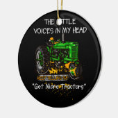 私の頭の中の声はトラクター保を取得するように言う セラミックオーナメント (左)