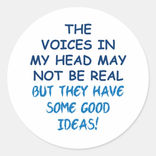 私の頭の中の声 ラウンドシール (正面)