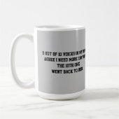 私の頭の中の9の声COFFEE MUG コーヒーマグカップ (左)