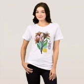 "私の頭の中はずっと雨が降り続いていた。今見てごらん" トライブレンドＴシャツ (正面全面)