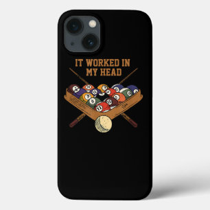 私の頭の玉突きの贈り物の8ボールのプールで効いた iPhone 13ケース