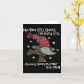 私の頭はまだ20代だと思っているが体はそう思っていない カード (黄色い花)