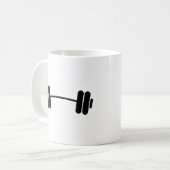 私の頭はジムシャツと言うおもしろい減量ユーモア コーヒーマグカップ (正面左)