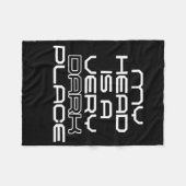 私の頭は非常に暗い場所のステッカーだ フリースブランケット (正面(横))