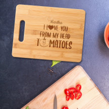 私の頭カスタムのトマトが刻まれた私はあなたを愛している