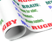 私の頭脳90%のラグビー ラッピングペーパー (ロールコーナー)