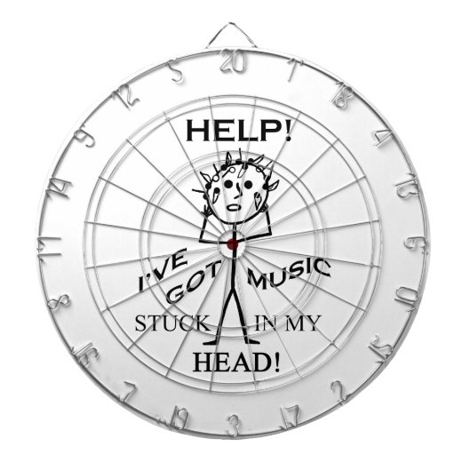 私の頭部で付く音楽 ダーツボード (正面)