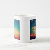 私の頭部は雲で付きます コーヒーマグカップ (中央)