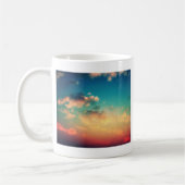 私の頭部は雲で付きます コーヒーマグカップ (左)