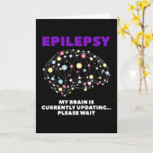 私の頭部更新グレードてんかん カード (黄色い花)