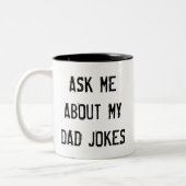 私の頼パパは冗談だ ツートーンマグカップ (左)