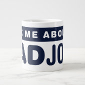 私の頼パパ冗談 ジャンボコーヒーマグカップ (正面)