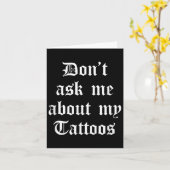 私の頼入れ墨の皮肉な入れおもしろいた事は言わない カード (黄色い花)