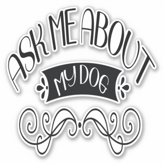 私の頼犬について シール (正面)