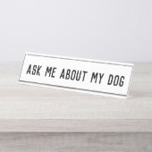 私の頼犬の世話をする デスクネームプレート (正面)