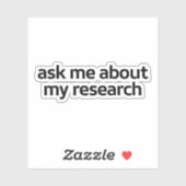 私の頼研究について シール (シート)