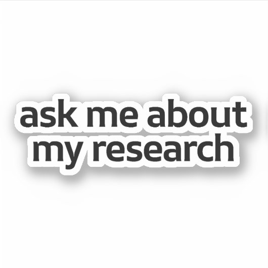 私の頼研究について シール (正面)