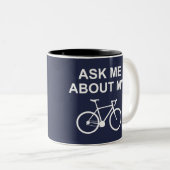 私の頼自転車について ツートーンマグカップ (正面右)