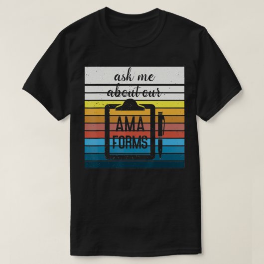 私の頼Amaの型枠おもしろいナース Tシャツ (デザイン正面)