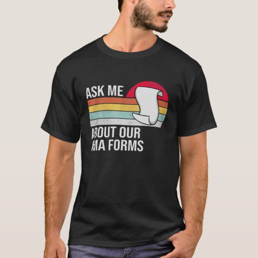 私の頼Amaの型枠おもしろいナース Tシャツ (正面)