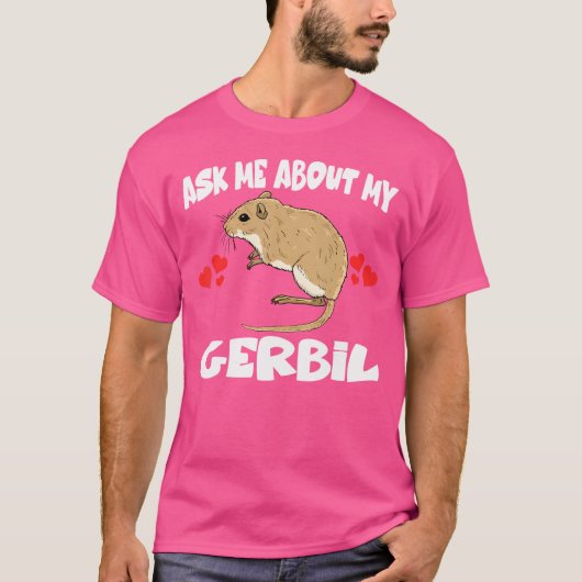 私の頼Gerbil Petについて Tシャツ (正面)