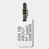 私の頼I Do Not Modeについて気に ラゲッジタグ (正面縦)