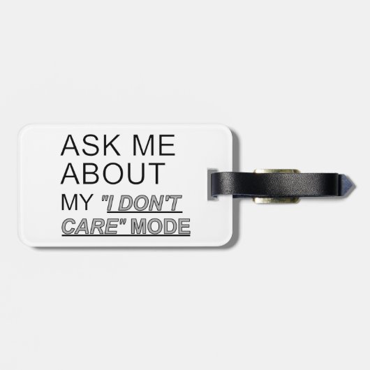 私の頼I Do Not Modeについて気に ラゲッジタグ (裏面横)