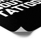 私の頼Tattoosアーティストタトおもしろいーについて ポスター (角)