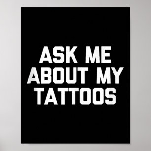 私の頼Tattoosアーティストタトおもしろいーについて ポスター