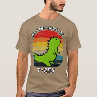 私の頼Trexのレトロの夕日について Tシャツ