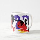 私の顔から出て下さい コーヒーマグカップ (正面右)