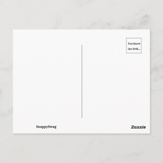 私の顔があなたのかわいい子犬はがきを見る ポストカード (裏面)