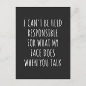 私の顔が勝手にやったことには責任取れない シーズンポストカード (正面)
