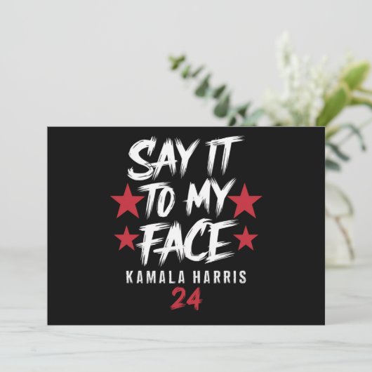 私の顔に言え カマラ・ハリス 招待状 (スタンド正面)