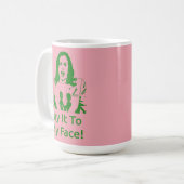 「私の顔に言え！」 Kamala Harris Mug - AKA コーヒーマグカップ (正面左)