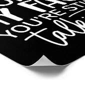 私の顔の表情を見て + サラシックな名言 + 笑える  ポスター (角)