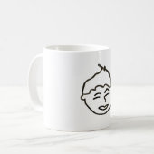 私の顔はマグカップ、325 ml コーヒーマグカップ (正面左)