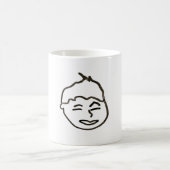 私の顔はマグカップ、325 ml コーヒーマグカップ (中央)