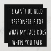 私の顔は責任を負えない セーブザデート (正面/裏面)