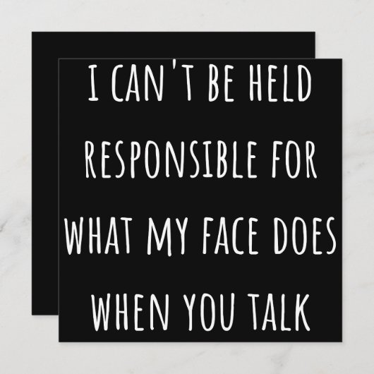 私の顔は責任を負えない セーブザデート (正面/裏面)