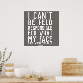 私の顔は責任を負えない ポスター (キッチン)